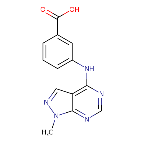 3-[(1-METHYL-1H-PYRAZOLO[3,4-D]PYRIMIDIN-4-YL)AMINO]BENZOIC ACID