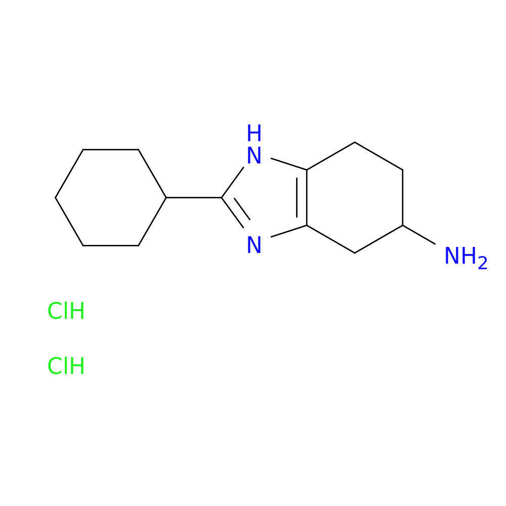 2-cyclohexyl-4,5,6,7-tetrahydro-1H-1,3-benzodiazol-5-amine dihydrochloride