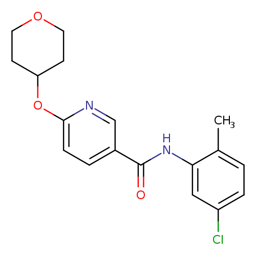 N-(5-chloro-2-methylphenyl)-6-(oxan-4-yloxy)pyridine-3-carboxamide