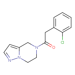 2-(2-chlorophenyl)-1-{4H,5H,6H,7H-pyrazolo[1,5-a]pyrazin-5-yl}ethan-1-one