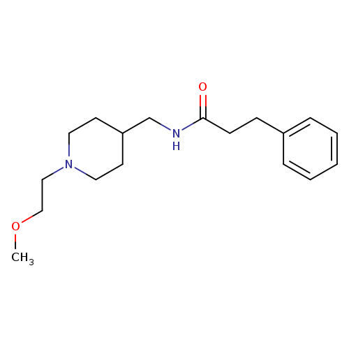 N-{[1-(2-methoxyethyl)piperidin-4-yl]methyl}-3-phenylpropanamide