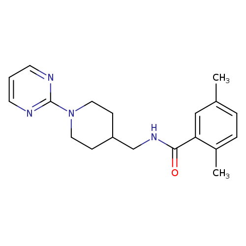 2,5-dimethyl-N-{[1-(pyrimidin-2-yl)piperidin-4-yl]methyl}benzamide