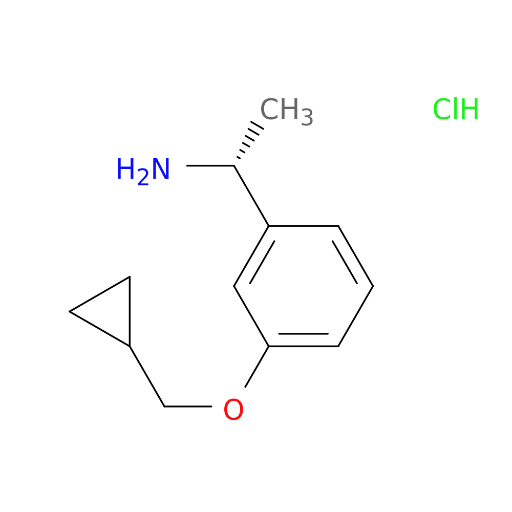 (R)-1-(3-(Cyclopropylmethoxy)phenyl)ethanamine hydrochloride