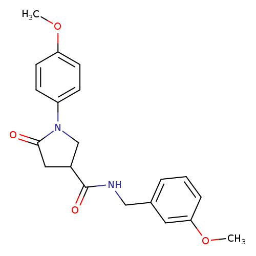 1-(4-methoxyphenyl)-N-[(3-methoxyphenyl)methyl]-5-oxopyrrolidine-3-carboxamide