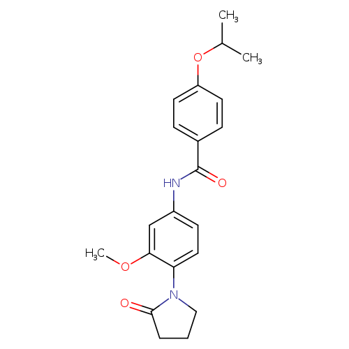 N-[3-methoxy-4-(2-oxopyrrolidin-1-yl)phenyl]-4-(propan-2-yloxy)benzamide
