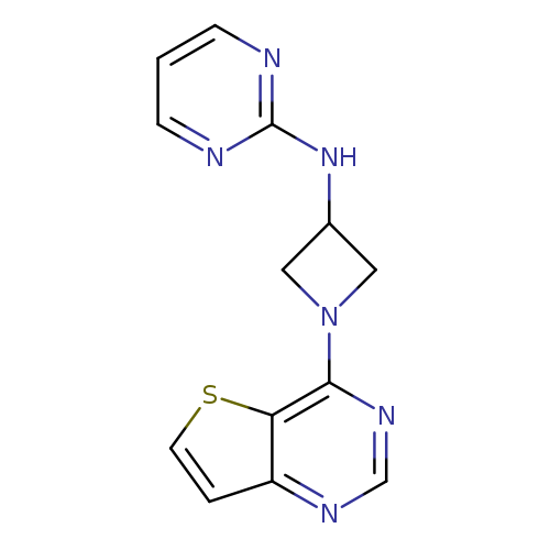 N-(1-{thieno[3,2-d]pyrimidin-4-yl}azetidin-3-yl)pyrimidin-2-amine