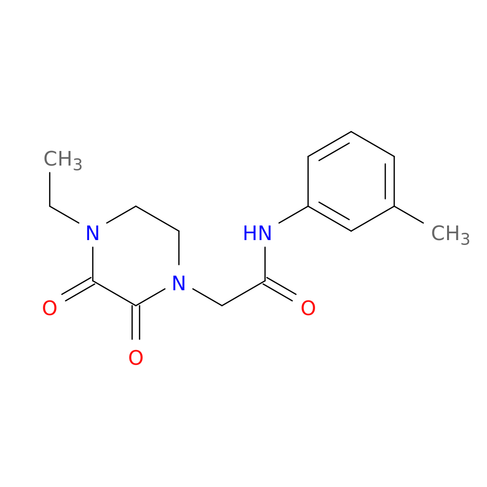 2-(4-ethyl-2,3-dioxopiperazin-1-yl)-N-(3-methylphenyl)acetamide