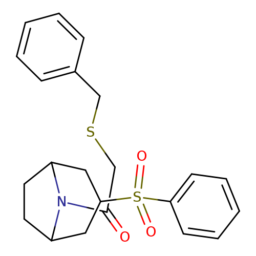 1-[3-(benzenesulfonyl)-8-azabicyclo[3.2.1]octan-8-yl]-2-(benzylsulfanyl)ethan-1-one