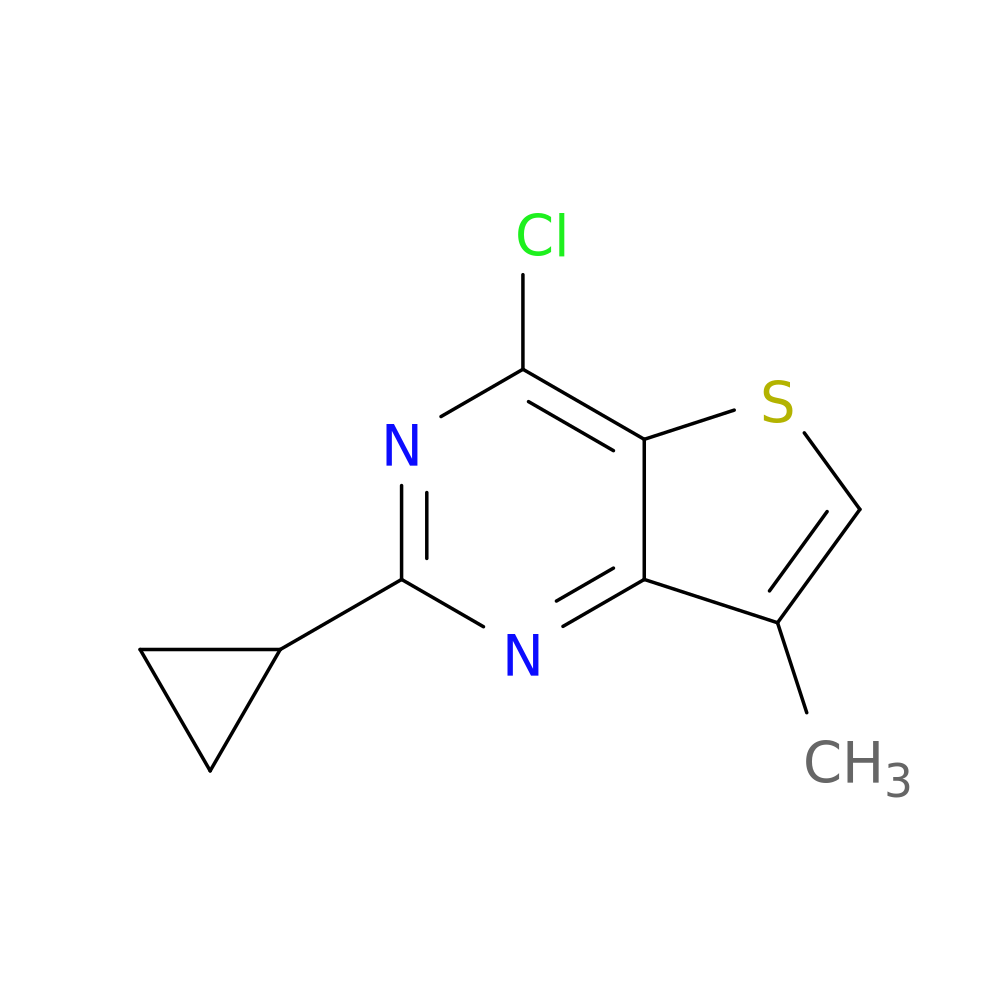 4-chloro-2-cyclopropyl-7-methylthieno[3,2-d]pyrimidine