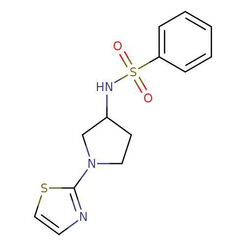 N-[1-(1,3-thiazol-2-yl)pyrrolidin-3-yl]benzenesulfonamide