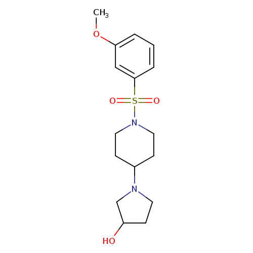 1-[1-(3-methoxybenzenesulfonyl)piperidin-4-yl]pyrrolidin-3-ol