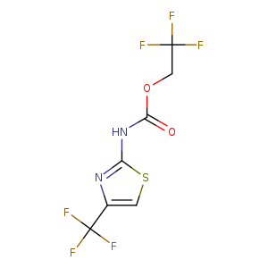 2,2,2-trifluoroethyl N-[4-(trifluoromethyl)-1,3-thiazol-2-yl]carbamate