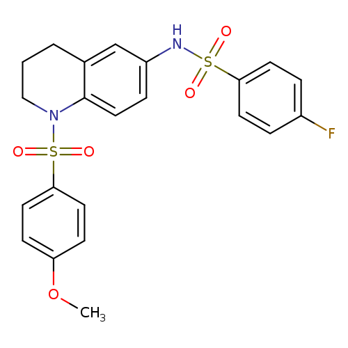 4-fluoro-N-[1-(4-methoxybenzenesulfonyl)-1,2,3,4-tetrahydroquinolin-6-yl]benzene-1-sulfonamide