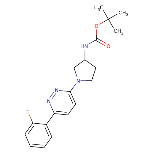 tert-butyl N-{1-[6-(2-fluorophenyl)pyridazin-3-yl]pyrrolidin-3-yl}carbamate