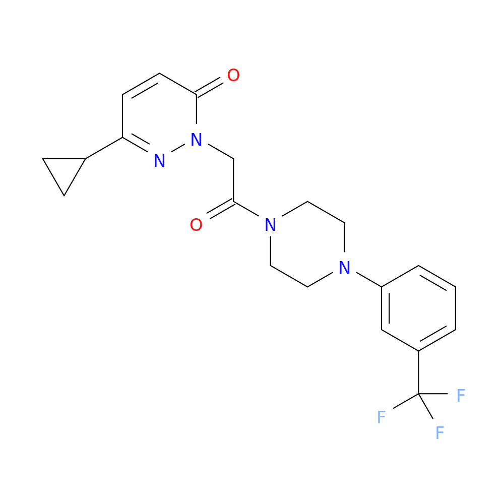6-cyclopropyl-2-(2-oxo-2-{4-[3-(trifluoromethyl)phenyl]piperazin-1-yl}ethyl)-2,3-dihydropyridazin-3-one