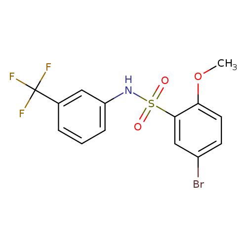 5-bromo-2-methoxy-N-[3-(trifluoromethyl)phenyl]benzene-1-sulfonamide