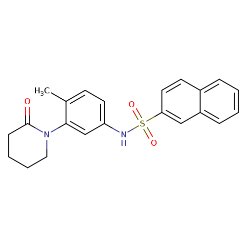 N-[4-methyl-3-(2-oxopiperidin-1-yl)phenyl]naphthalene-2-sulfonamide