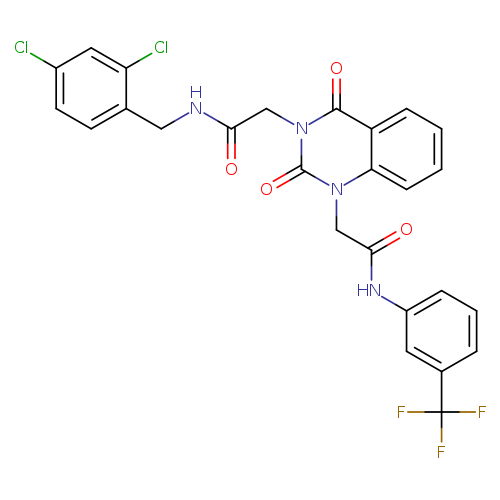 N-[(2,4-dichlorophenyl)methyl]-2-[2,4-dioxo-1-({[3-(trifluoromethyl)phenyl]carbamoyl}methyl)-1,2,3,4-tetrahydroquinazolin-3-yl]acetamide