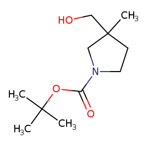 1-Pyrrolidinecarboxylic acid, 3-(hydroxymethyl)-3-methyl-, 1,1-dimethylethyl ester