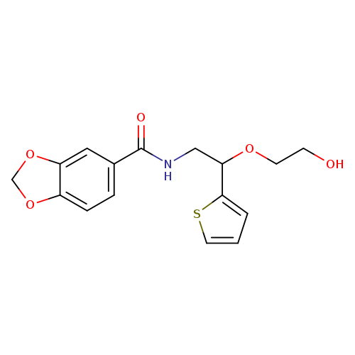N-[2-(2-hydroxyethoxy)-2-(thiophen-2-yl)ethyl]-2H-1,3-benzodioxole-5-carboxamide