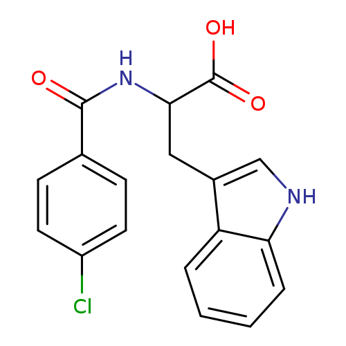 2-(4-CHLORO-BENZOYLAMINO)-3-(1H-INDOL-3-YL)-PROPANOIC ACID