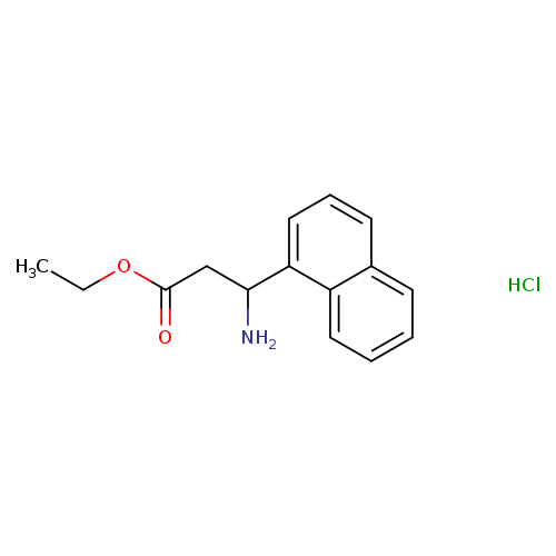 Ethyl 3-amino-3-(1-naphthyl)propanoate, HCl
