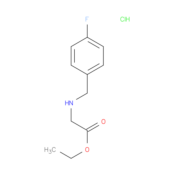 Ethyl 2-{[(4-fluorophenyl)methyl]amino}acetate hydrochloride