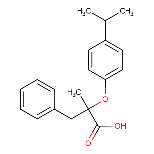 2-(4-Isopropylphenoxy)-2-methyl-3-phenylpropanoic acid
