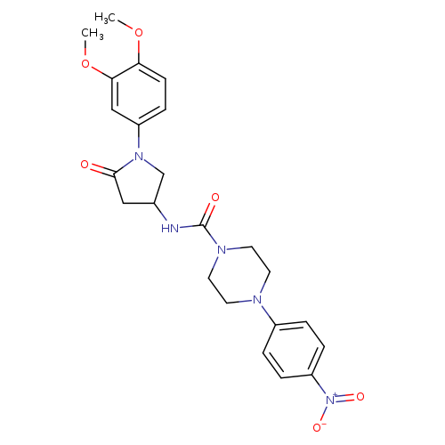 N-[1-(3,4-dimethoxyphenyl)-5-oxopyrrolidin-3-yl]-4-(4-nitrophenyl)piperazine-1-carboxamide