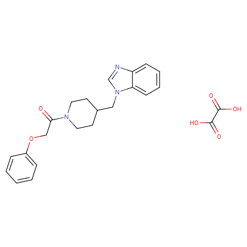 1-{4-[(1H-1,3-benzodiazol-1-yl)methyl]piperidin-1-yl}-2-phenoxyethan-1-one; oxalic acid