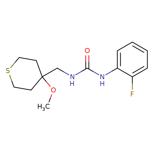 3-(2-fluorophenyl)-1-[(4-methoxythian-4-yl)methyl]urea