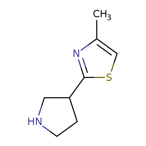 4-methyl-2-(pyrrolidin-3-yl)-1,3-thiazole