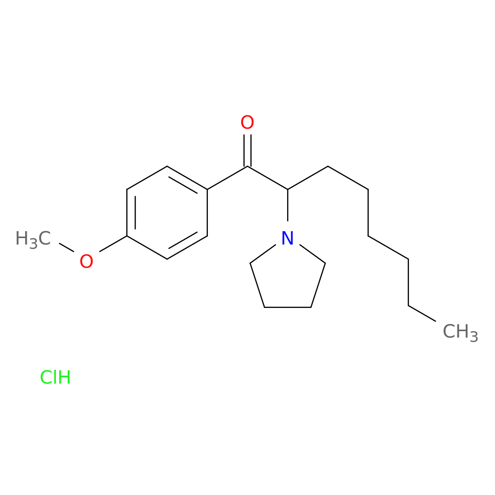 1-(4-methoxyphenyl)-2-(pyrrolidin-1-yl)octan-1-one,monohydrochloride
