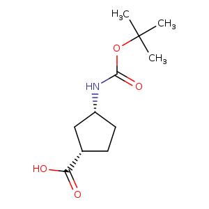Cyclopentanecarboxylic acid, 3-[[(1,1-dimethylethoxy)carbonyl]amino]-, (1S,3R)-
