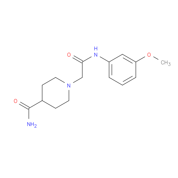 1-[(3-Methoxy-phenylcarbamoyl)-methyl]-piperidine-4-carboxylic acid amide