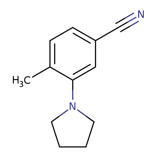 4-methyl-3-(pyrrolidin-1-yl)benzonitrile