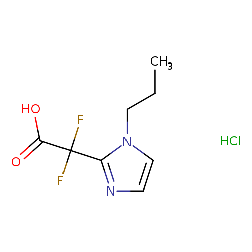 2,2-difluoro-2-(1-propyl-1H-imidazol-2-yl)acetic acid hydrochloride