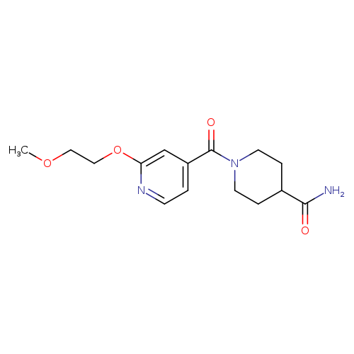 1-[2-(2-methoxyethoxy)pyridine-4-carbonyl]piperidine-4-carboxamide