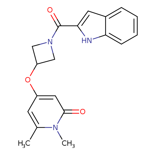 4-{[1-(1H-indole-2-carbonyl)azetidin-3-yl]oxy}-1,6-dimethyl-1,2-dihydropyridin-2-one