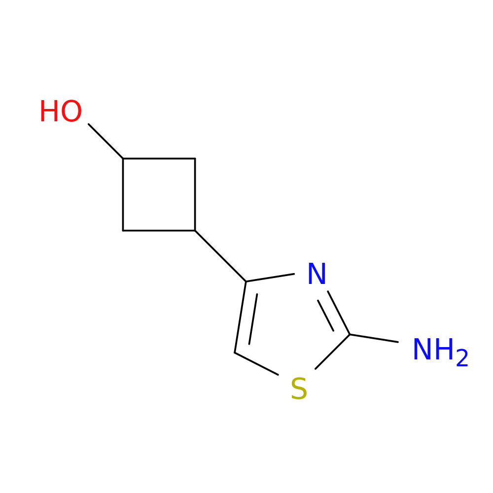 3-(2-amino-1,3-thiazol-4-yl)cyclobutan-1-ol