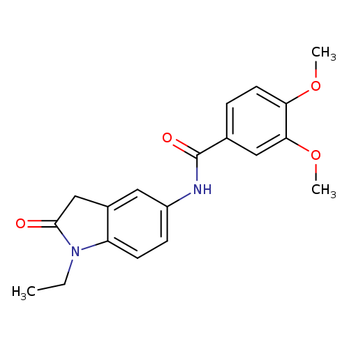 N-(1-ethyl-2-oxo-2,3-dihydro-1H-indol-5-yl)-3,4-dimethoxybenzamide