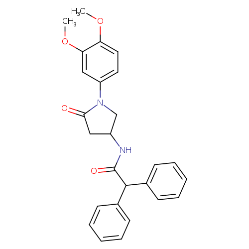 N-[1-(3,4-dimethoxyphenyl)-5-oxopyrrolidin-3-yl]-2,2-diphenylacetamide