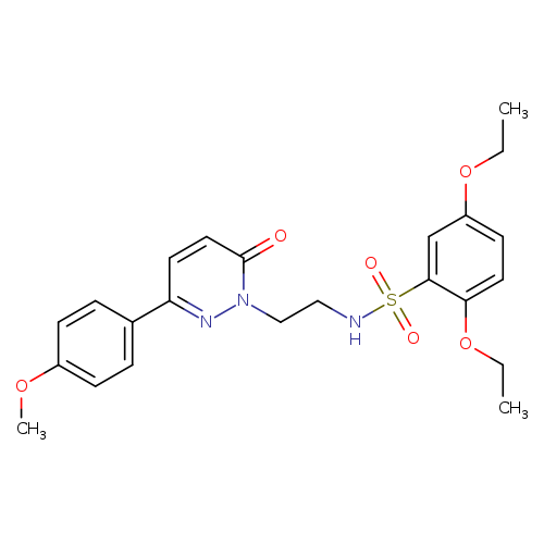2,5-diethoxy-N-{2-[3-(4-methoxyphenyl)-6-oxo-1,6-dihydropyridazin-1-yl]ethyl}benzene-1-sulfonamide