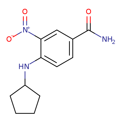 4-(cyclopentylamino)-3-nitrobenzamide