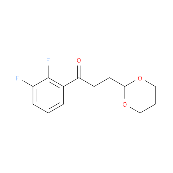 2',3'-Difluoro-3-(1,3-dioxan-2-yl)propiophenone