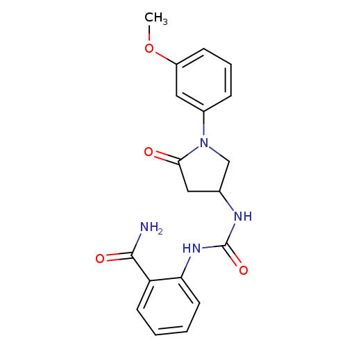 2-({[1-(3-methoxyphenyl)-5-oxopyrrolidin-3-yl]carbamoyl}amino)benzamide