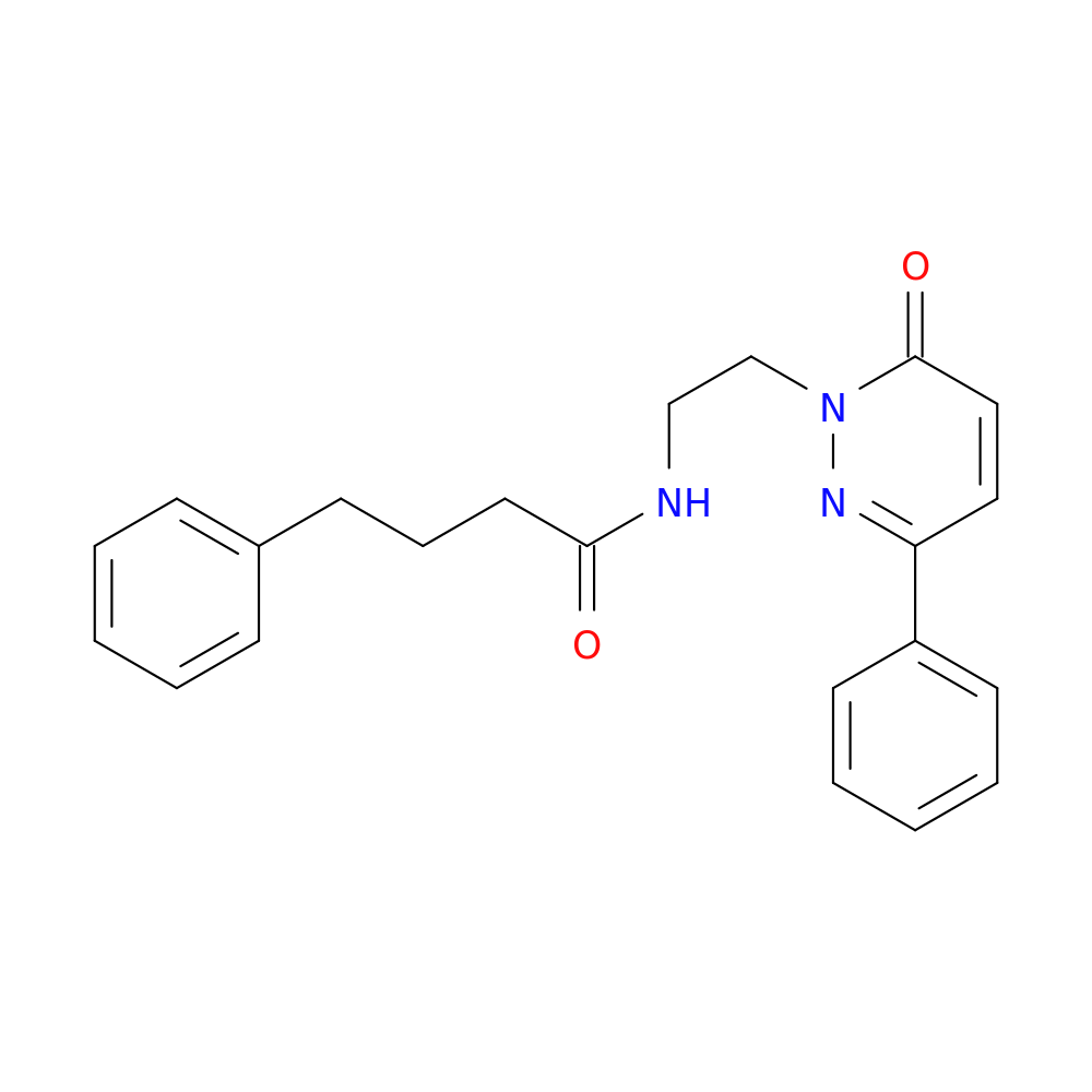 N-[2-(6-oxo-3-phenyl-1,6-dihydropyridazin-1-yl)ethyl]-4-phenylbutanamide