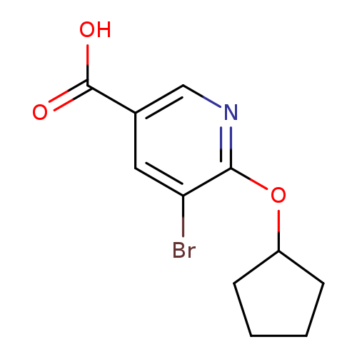 5-Bromo-6-(cyclopentyloxy)nicotinic acid