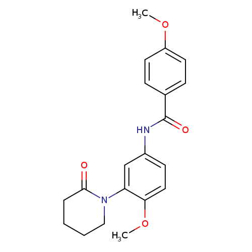 4-methoxy-N-[4-methoxy-3-(2-oxopiperidin-1-yl)phenyl]benzamide