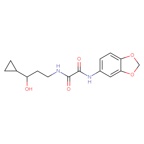 N'-(2H-1,3-benzodioxol-5-yl)-N-(3-cyclopropyl-3-hydroxypropyl)ethanediamide